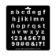 Estencil  abecedario arial minusculas polypap 40x9.5 cm-ST0439