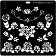 Estencil peonias 30 x 30 cms-ST3029