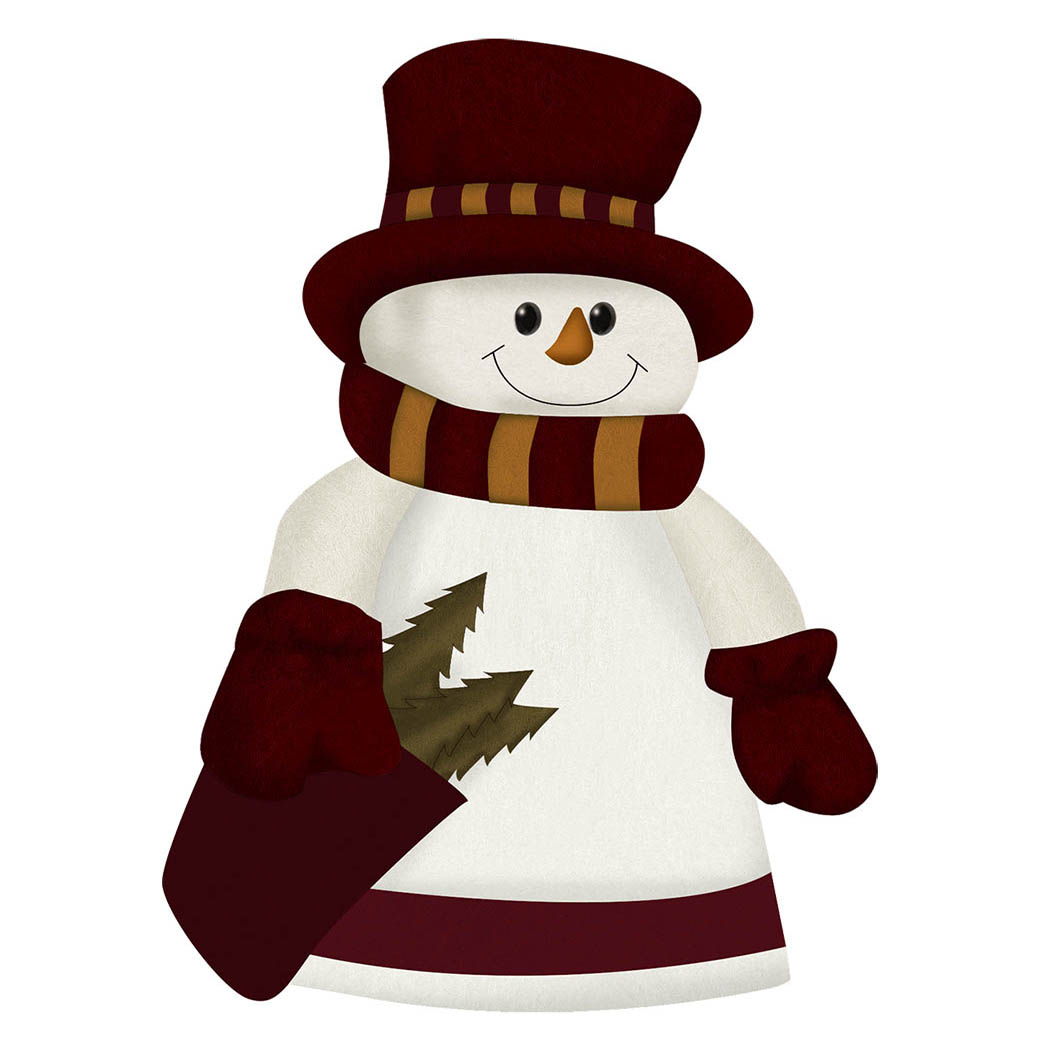 muñeco de nieve en plastilina