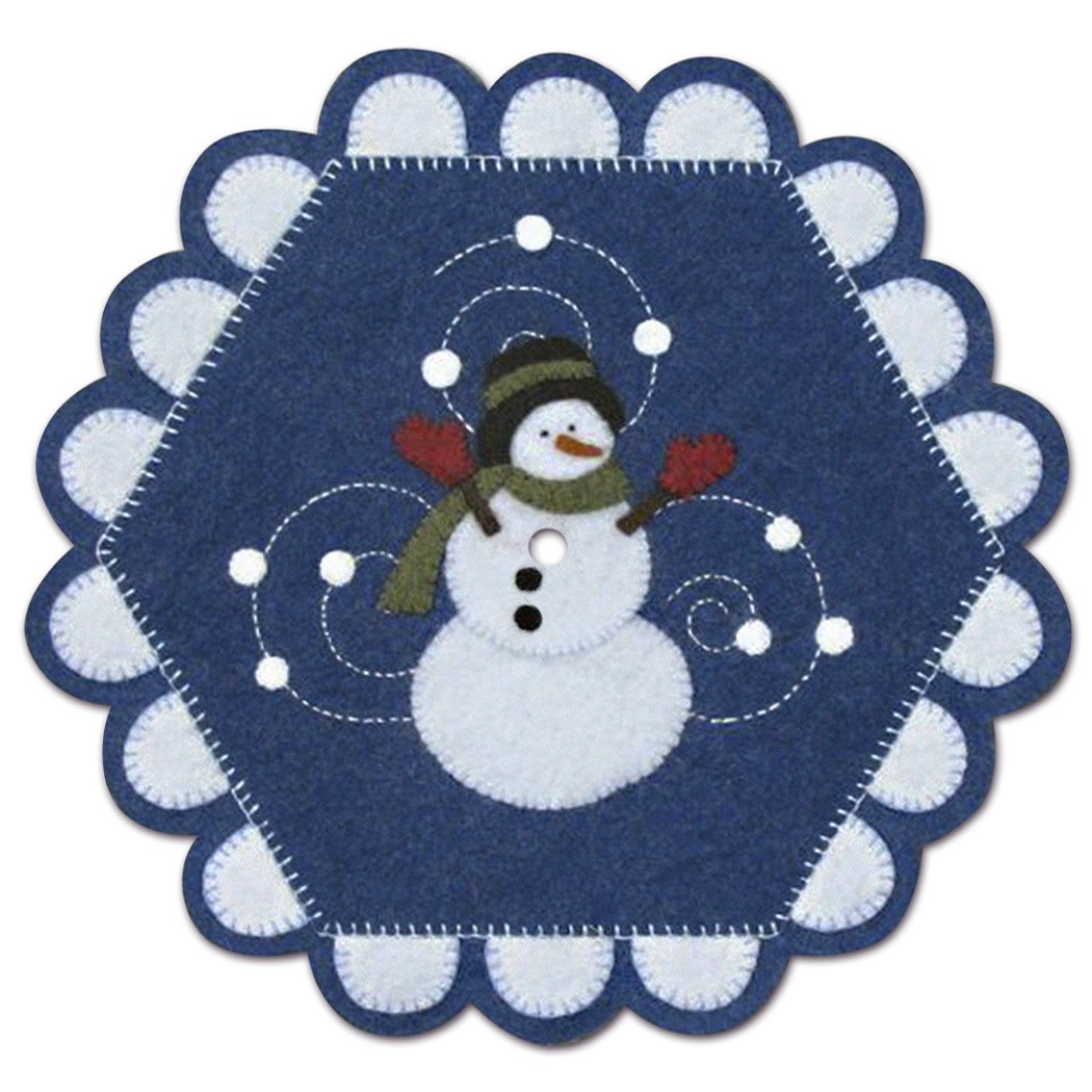 muñeco de nieve en plastilina