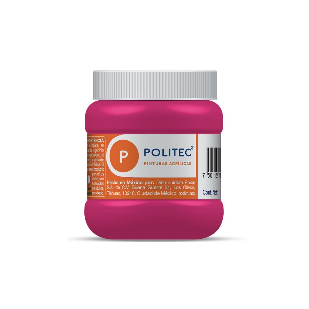 Pintura Acrílica Blanco de Titanio 250 ml Politec Bote Rodin