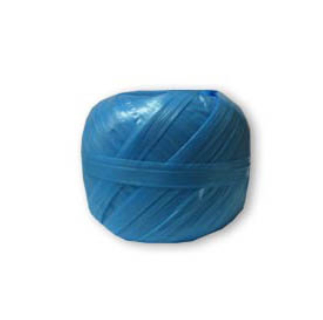 Rafia natural de color azul Heyda