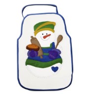 muñeco de nieve plastilina