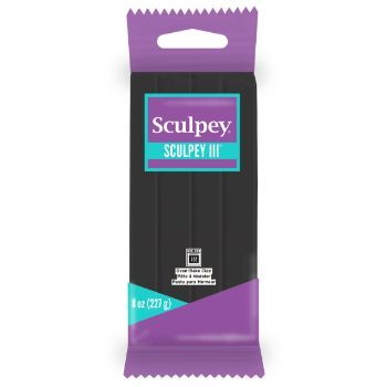 Sculpey iii s308  042 negro / black 227 grs.-AP0250