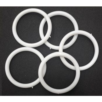 Argolla no.0 plastico blanco 1.5 cm-AR0000