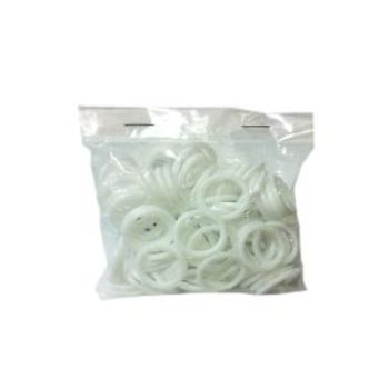 Argolla no.1 plastico blanco 2 cm-AR0001