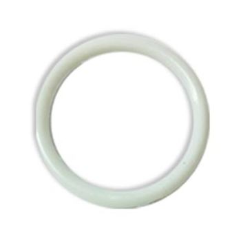 Argolla no.7 plastico blanco 8 cm-AR0007