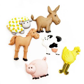 Boton decorativo 4667 funny farm-BD0083