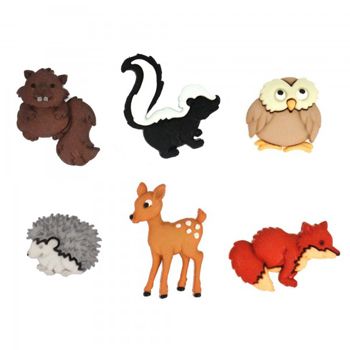 Boton decorativo 6547 forest babies-BD0165