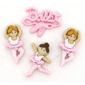 Boton decorativo 6954 little ballerinas-BD0169