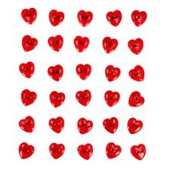 Boton decorativo 5625  red hot hearts-BD0249