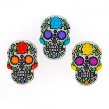 Boton decorativo sugar skull-BD0371