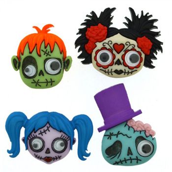 Agotado boton decorativo zany zombies-BD0385