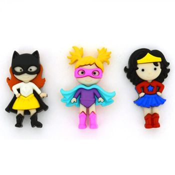 Boton decorativo 10411 girl power-BD0406