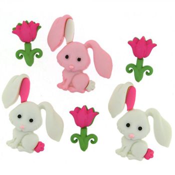 Boton decorativo 9359 bunny love-BD0413