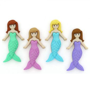 Boton decorativo 10527 mermaid friends-BD0424