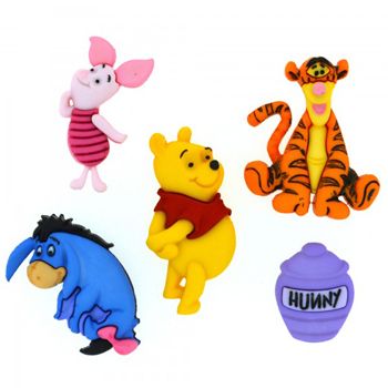 Agotado boton decorativo 7729 winnie the pooh disney-BD0433