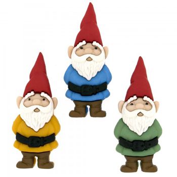 Boton decorativo 7696 garden gnomes-BD0446