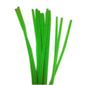 Chenille verde limon 100 pzas-CH0006