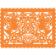 Mantel craneo flores naranja-FTW005