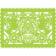 Mantel craneo flores verde-FTW006