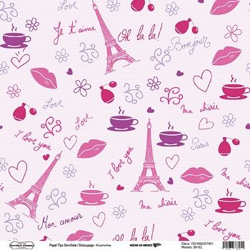 00162 papel tipo servilleta/decoupage 68grs-HP0162