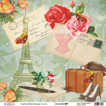 00168 papel tipo servilleta/decoupage 68 g-HP0168