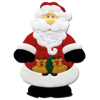 K-602 figura santa gigante con renos-KI0602