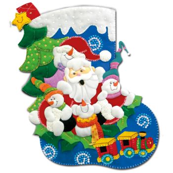 Kit k-608 bota santa con muñecos de nieve-KI0608