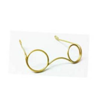 Lentes dorado no.2 de 7 cm-LN0003