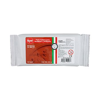 Etc000609 pasta p/modelar italiana roel 400 gm terracota-MA0729