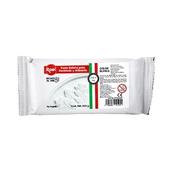 Etc000616 pasta p/modelar italiana roel 400 gms blanca-MA0730