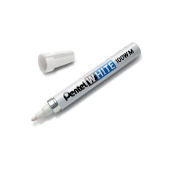 Marcador permanente color  blanco pentel-MA0751