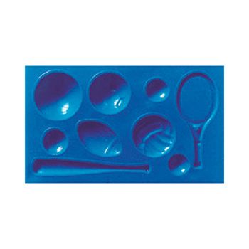 Molde silicon p/pasta no 55 deportes-MA0787