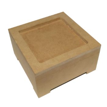 Caja tapa con figura cuadrada -MD0165