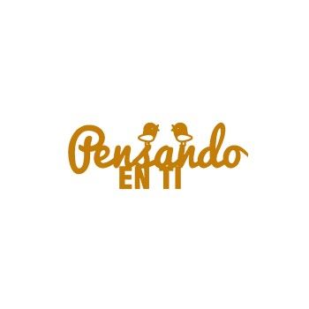 Frase pensando en ti chico tip. pacifico 9 cms x 3 cms-MD0449
