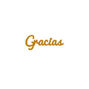 Frase gracias chico tipografia pacifico 11 cms x 4 cms-MD0452