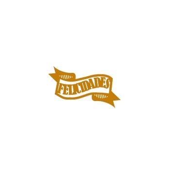 Frase felicidades chico tipografia pacifico 16 cms x 3 cms-MD0455