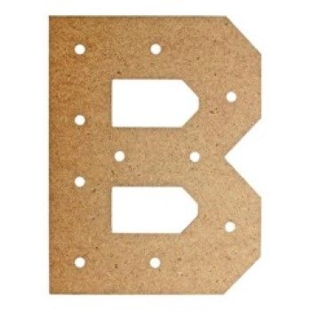Letra b box con base para luces-MD0505