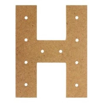 Letra h box con base para luces-MD0511
