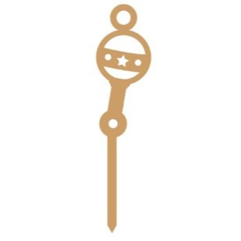 Cake topper sonaja 3 x 12.8 cm-MD0594