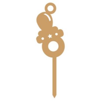 Cake topper chupon 3.8 x 12.6 cm-MD0595