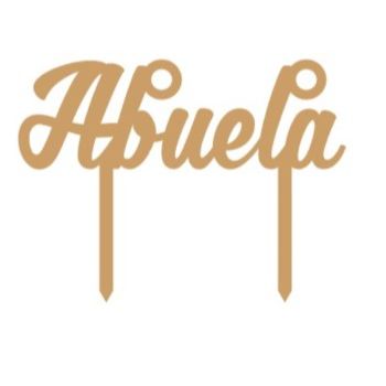 Cake topper abuela  12.3 x 9.2 cm-MD0605