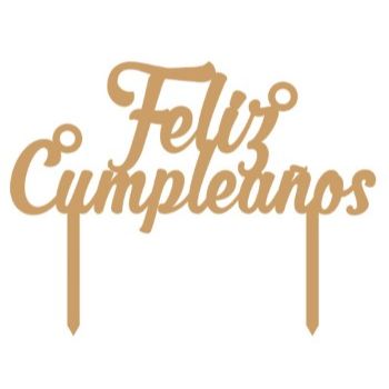Cake topper "feliz cumpleaños"-MD0612