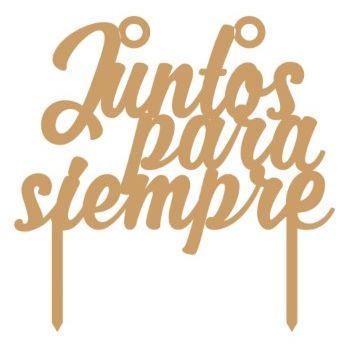 Cake topper "juntos para siempre"-MD0616