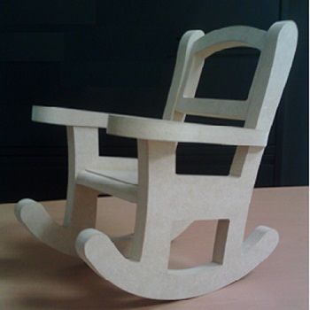 Silla mecedora mdf 14 cms x 21.5 cms x 27 cms-MD0674
