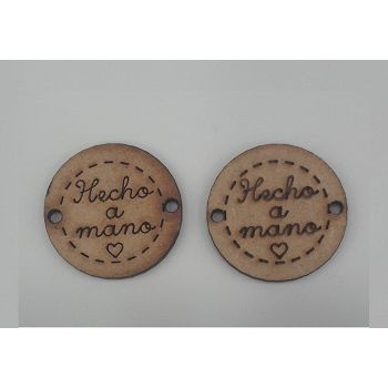 Boton circular hecho a mano 10 pza 2.5 cms-MD0915