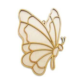 Mariposa tipo vitral 29 cms x 21 cms-ML1147