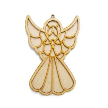 Angel mediano tipo vitral 29 cms x 19.5 cms-ML1149