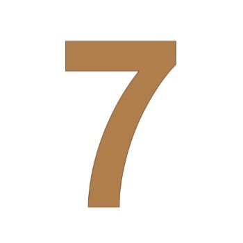 Numero 7 21cm x 3mm tipografia arial-ML1195